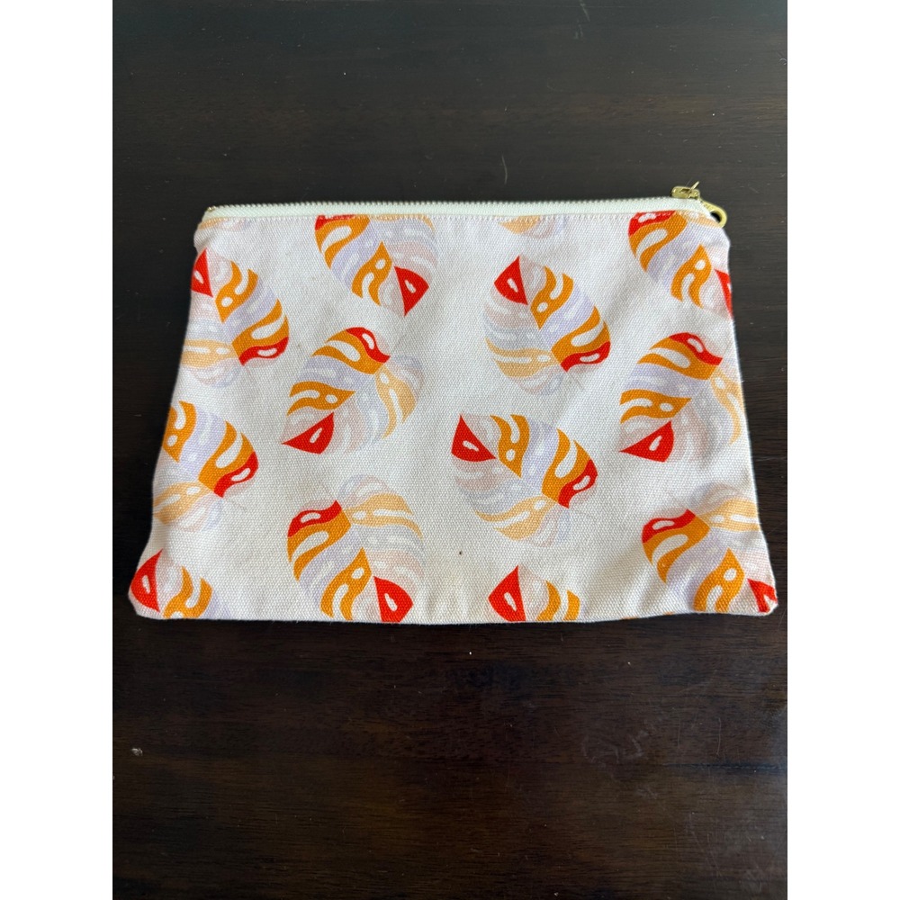 AILUNA Cosmetic Bag Women's Zipper Pouch Travel Makeup Bag Leaf‎ Print